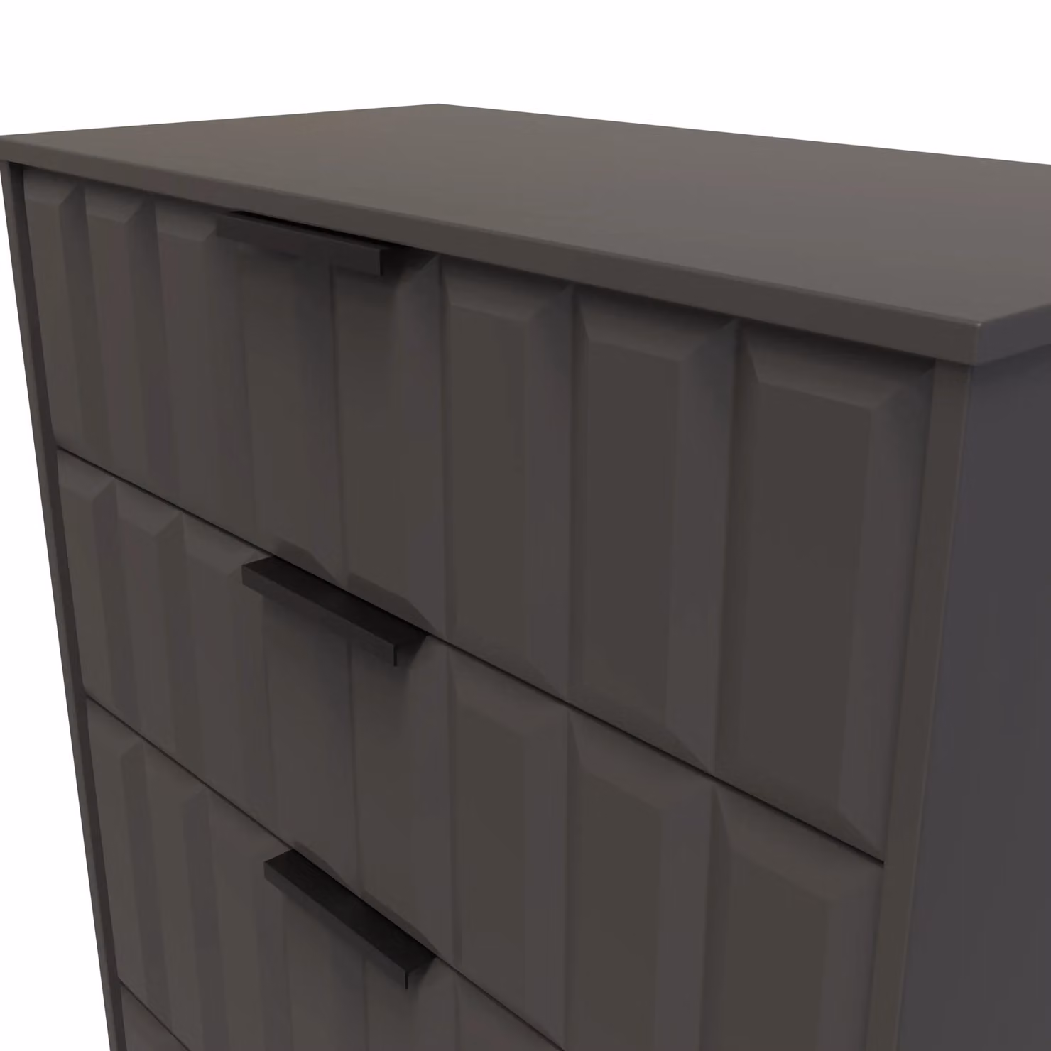 Ready Assembled 2 U Seattle 4 Drawer Deep Chest in Dark Grey – 3