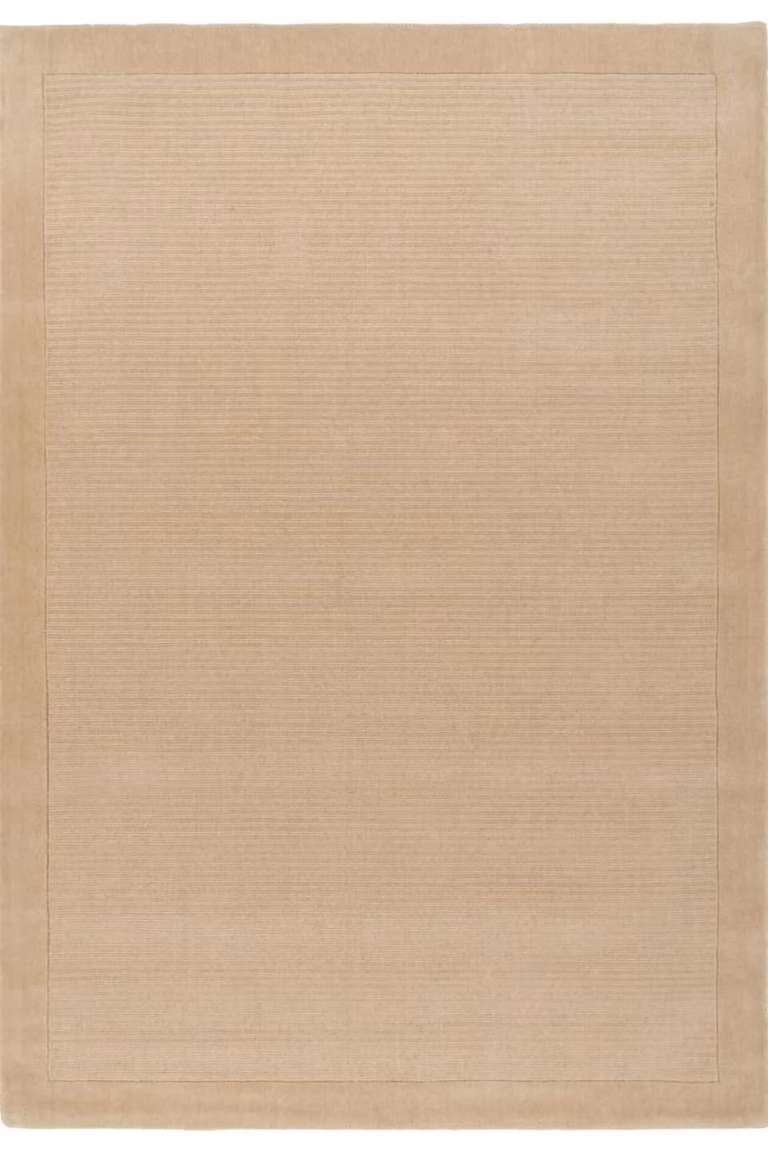 Kukoon Hand-Tufted Natural Wool Plush Deep Pile Area Rug in Beige, Grey and Green, W: 190 cm, D: 280 cm