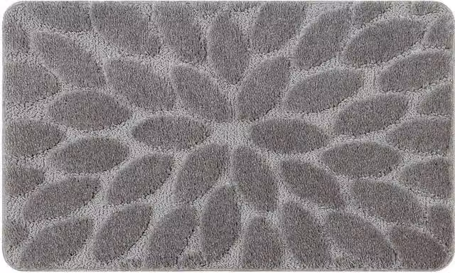 RugsX Grey Bath Mat, W/D/H: 80 x 50 x 2.5 cm – 1