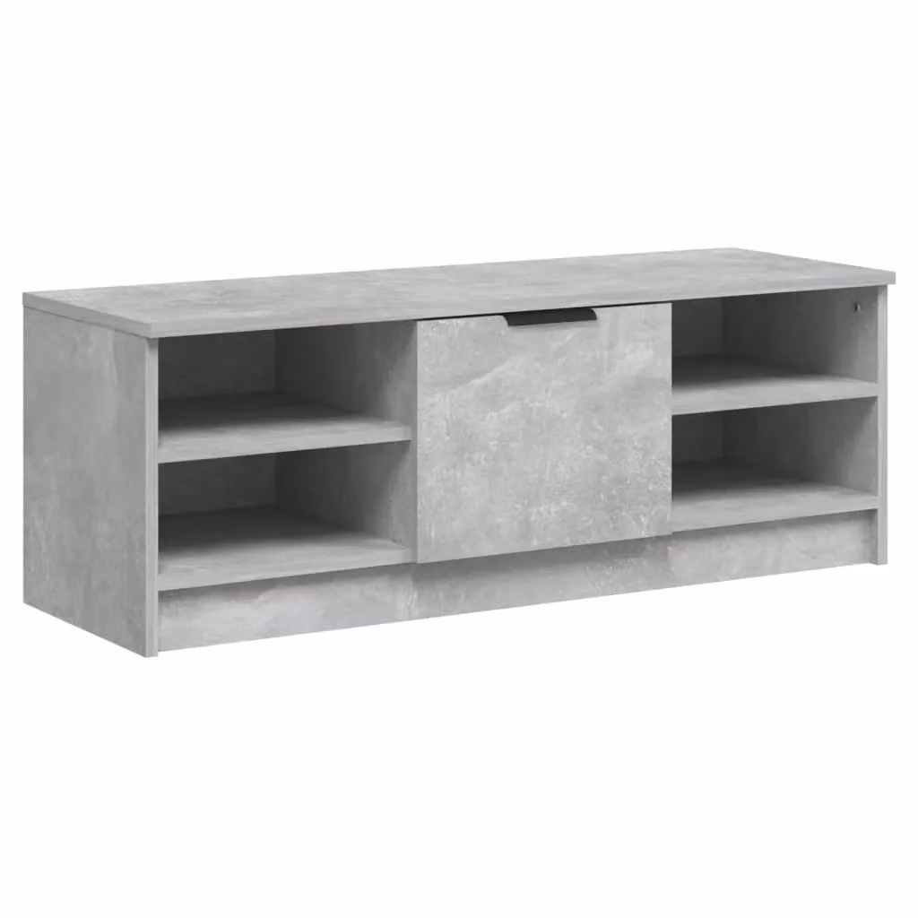 Berkfield Home TV Cabinet in Concrete Grey, W/D/H: 102 x 35.5 x 36.5 cm – 2