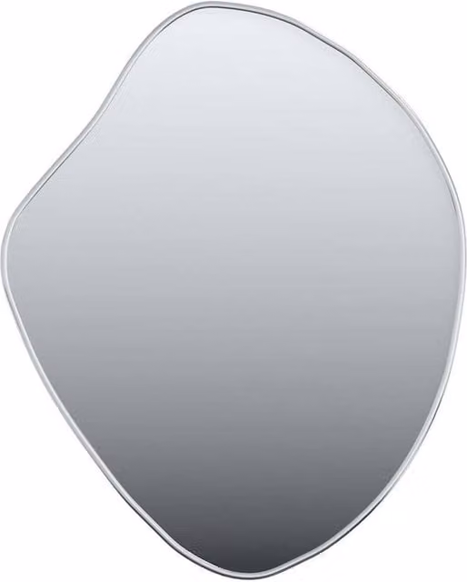 Berkfield Home Minimalist Rectangular Wall Mirror in Silver, W: 50 cm, H: 40 cm – 1
