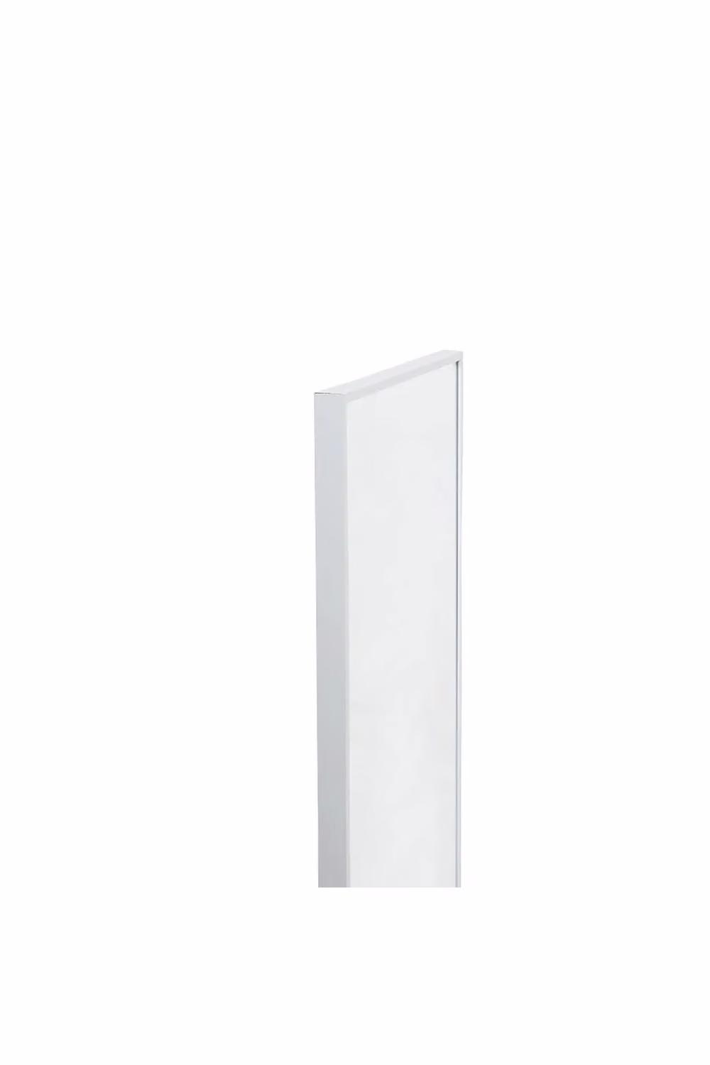 Living and Home White Metal Frame Rectangular Hanging Wall Mirror, W: 28 cm, H: 118 cm – 2