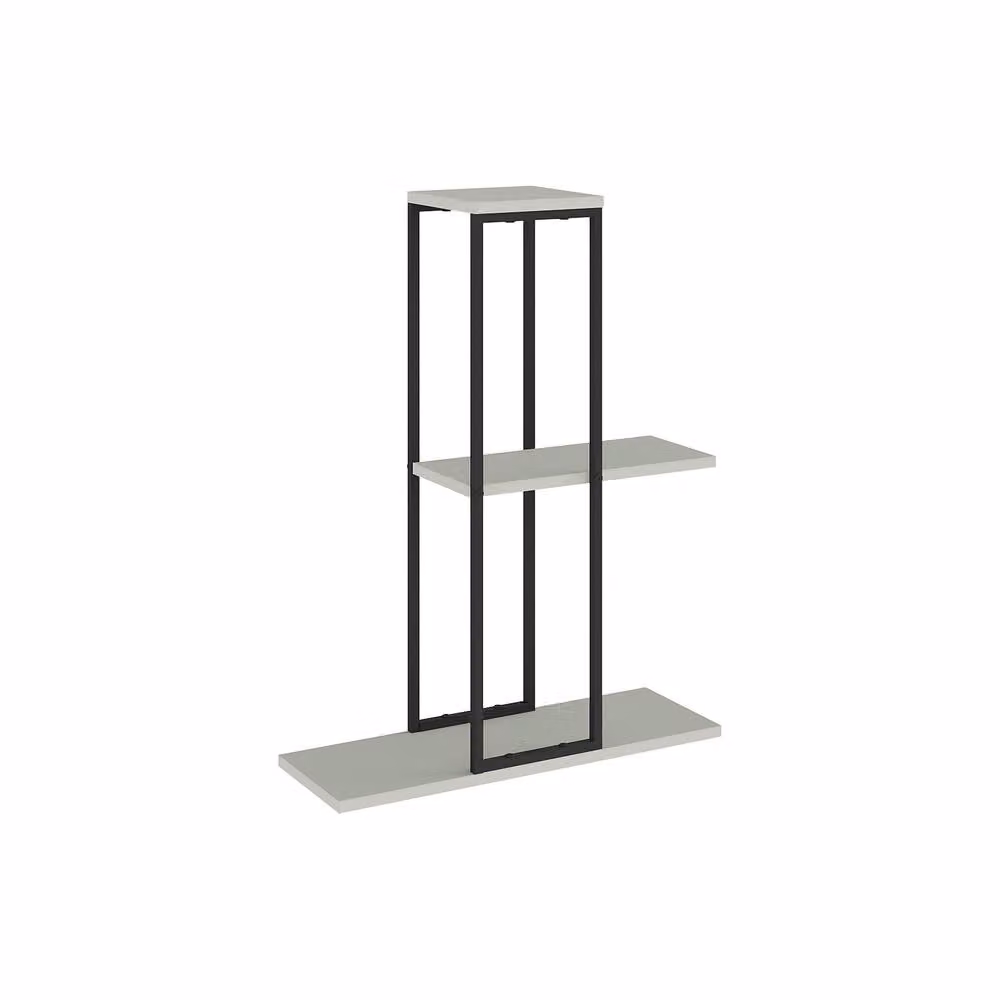 Decortie Vetra Modern Metal Shelving Unit Display Stand in Matt Green – 2
