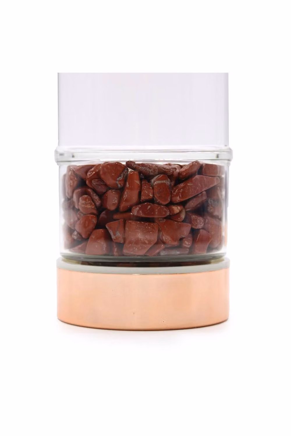 KDMD Crystal Glass Tea Infuser Bottle with Rose Gold, 500ml – 2