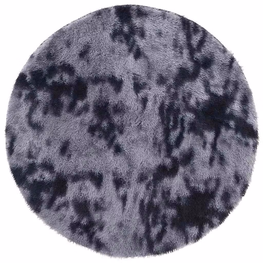 Berkfield Home NAVARRA Shaggy High Pile Rug, Dark Grey, W/D/H: 160 x 160 x 1 cm – 2