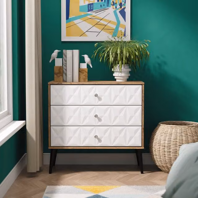 Ready Assembled 2 U Toledo 3 Drawer Chest in Dark Brown – 1