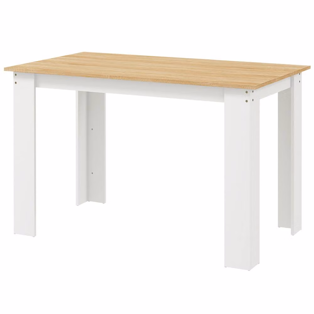 STILVORA Modern Rectangular Dining Table for 6 Adults in Light Oak Wood Effect – 3