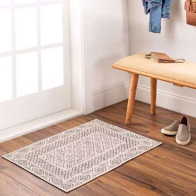 Livabliss Freud Modern High Pile Rectangular Rug in Black, Brown and Grey, W: 160 cm, L: 220 cm