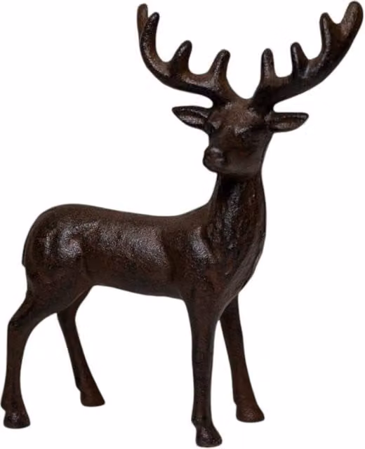 Four Candle Black Cast Iron Stag Ornament – 1