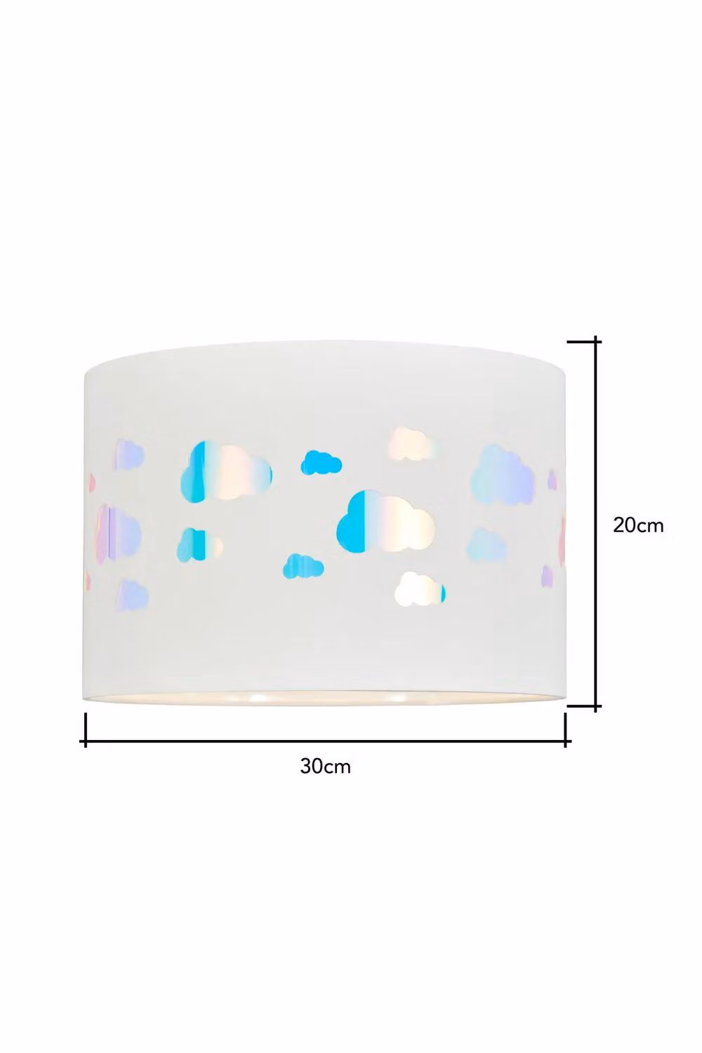 BHS Lighting Glow Cloud Easy Fit Fabric Light Shade in White – 2
