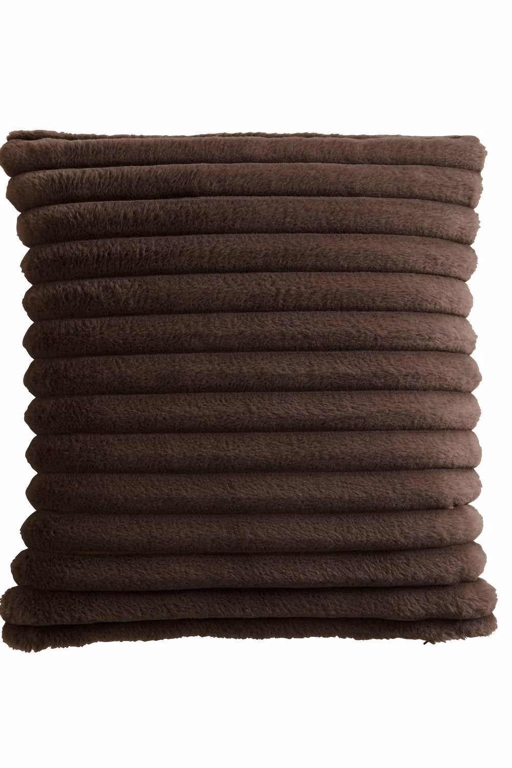 Appletree Morritz Faux Fur Square Filled Cushion in Brown, W/D/H: 55 x 55 x 55 cm – 2