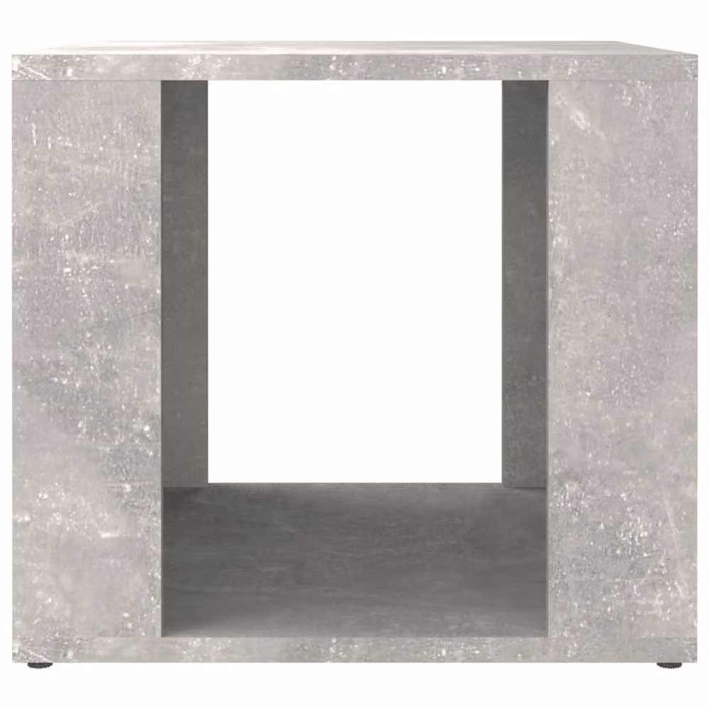 Berkfield Home Elegant Bedside Table in Concrete Grey, W/D/H: 41 x 40 x 36 cm – 4