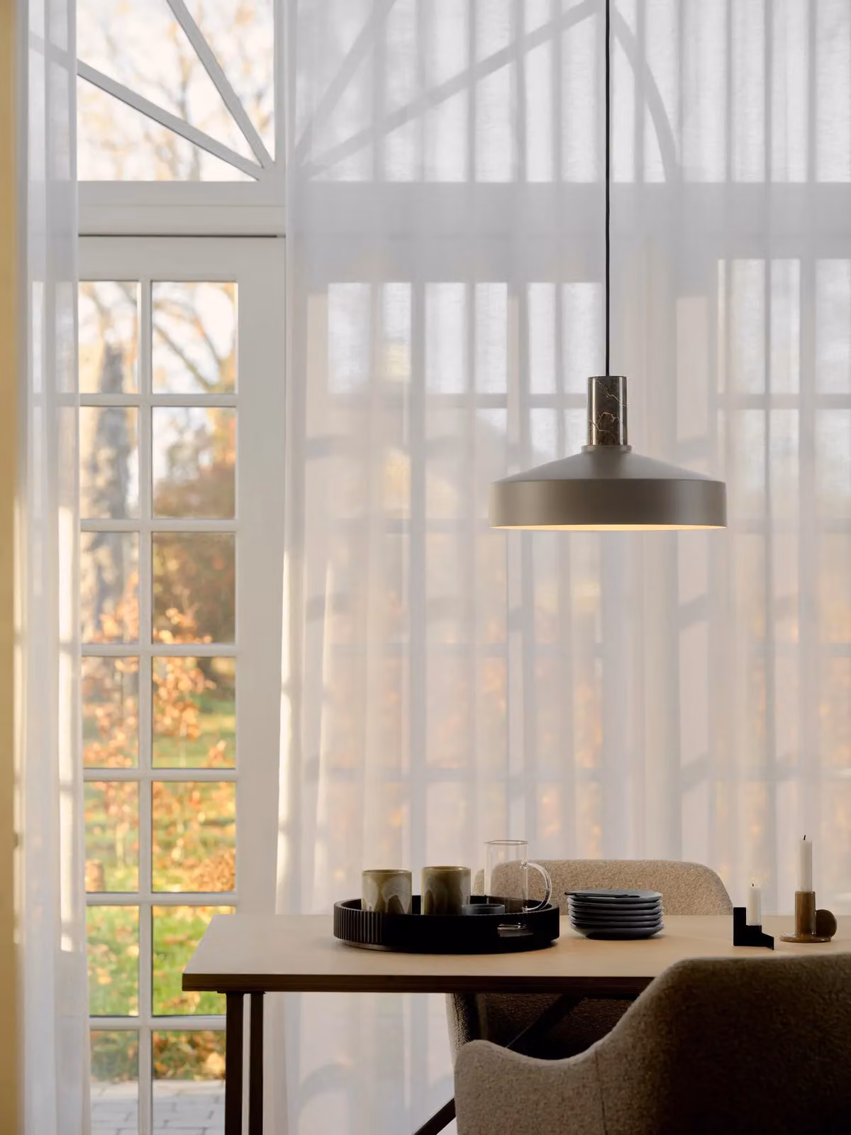 Nordlux Elvas Pendant Light, Brown Metal, Diameter: 38 cm – 2