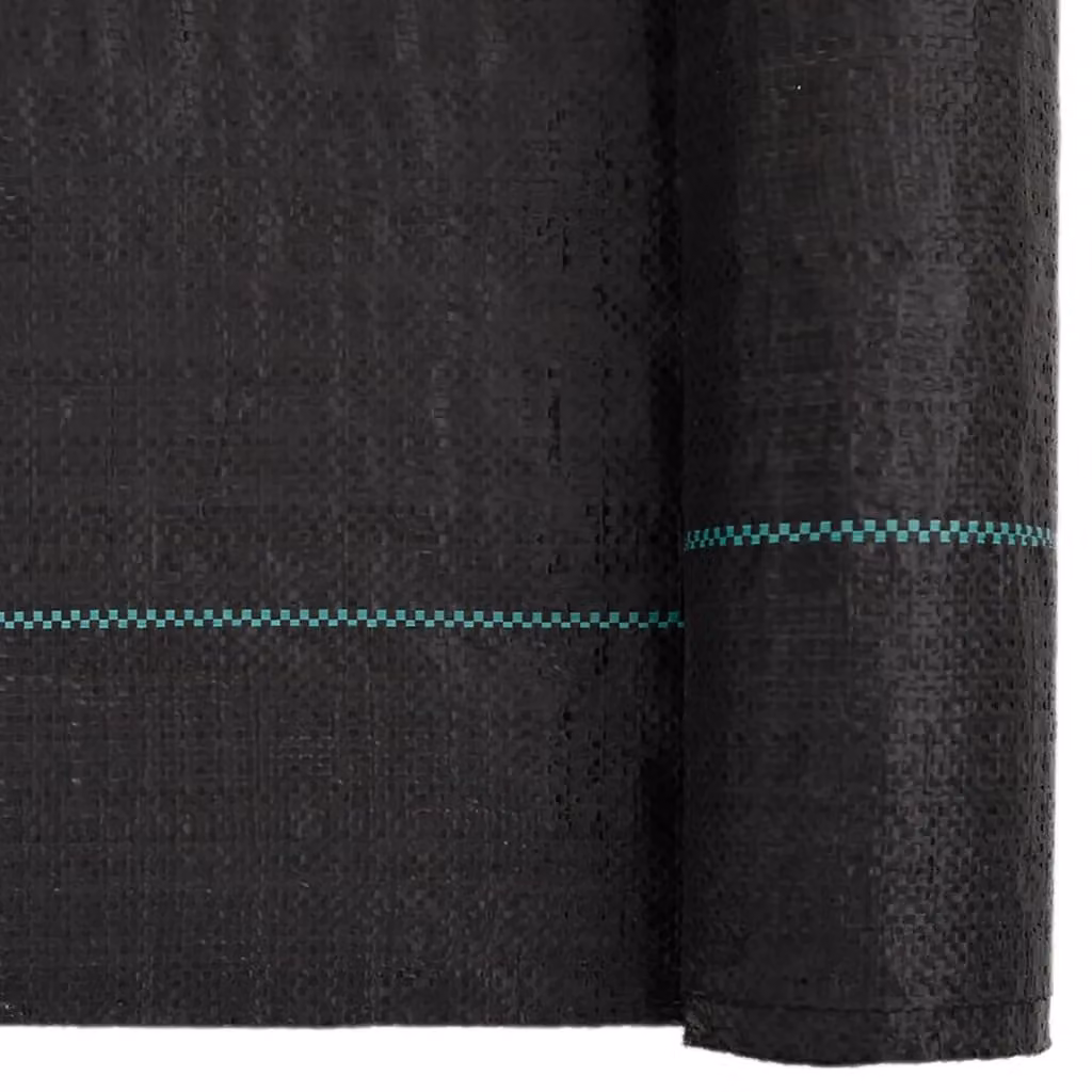 Berkfield Home Black Plastic Weed Membrane for Lawns and Planters, 4 x 10 m – 3