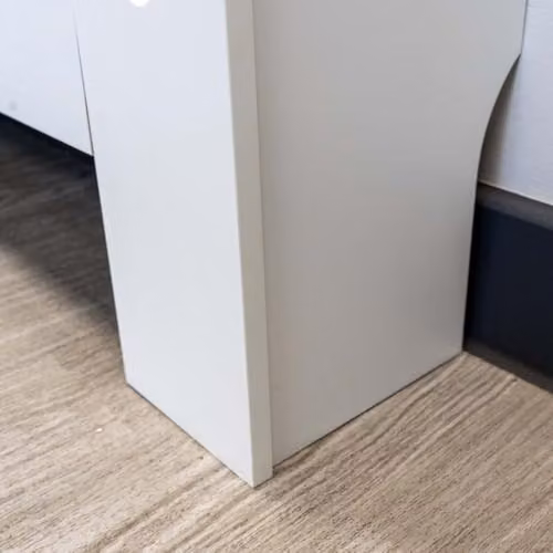 Airwave Horizontal Line Style Radiator Cover in White MDF (Small) W/D/H: 112.0 x 81.5 x 19.0 cm – 4