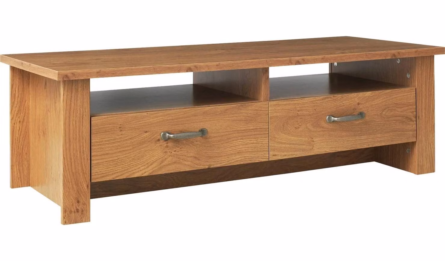 Ohio Oak Effect Coffee Table in Brown with Storage Shelf