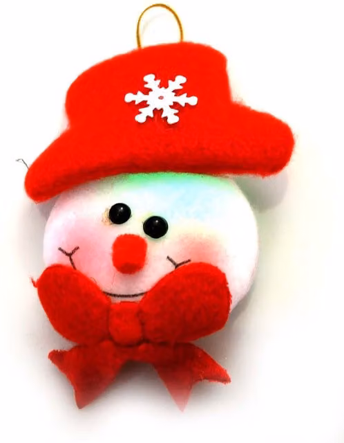 Shatchi 3-Piece Multicolour LED Flashing Soft Teddy Christmas Tree Hanging Decorations Set featuring Santa, Reindeer and Snowman – 2