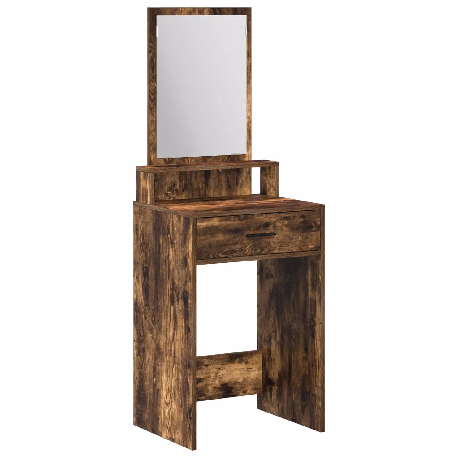 Berkfield Home Dressing Table with Drawers in Smoked Oak Brown, W/D/H: 50 x 41 x 140 cm – 2
