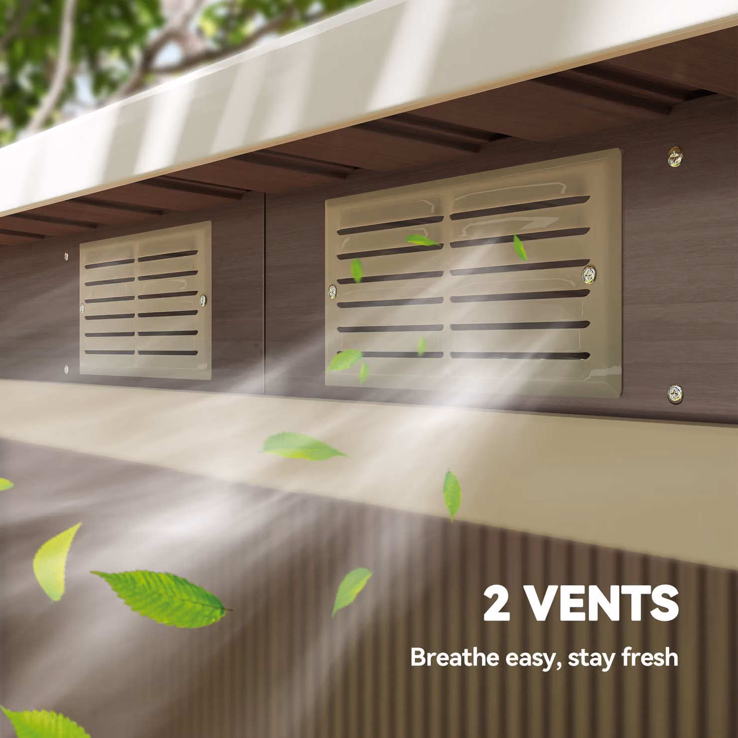 Outsunny Metal Garden Shed with Foundation Kit and Sliding Doors, Light Grey – 6