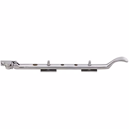 Loops Victorian Casement Window Stay in Chrome with 2 Pins, 270mm Length