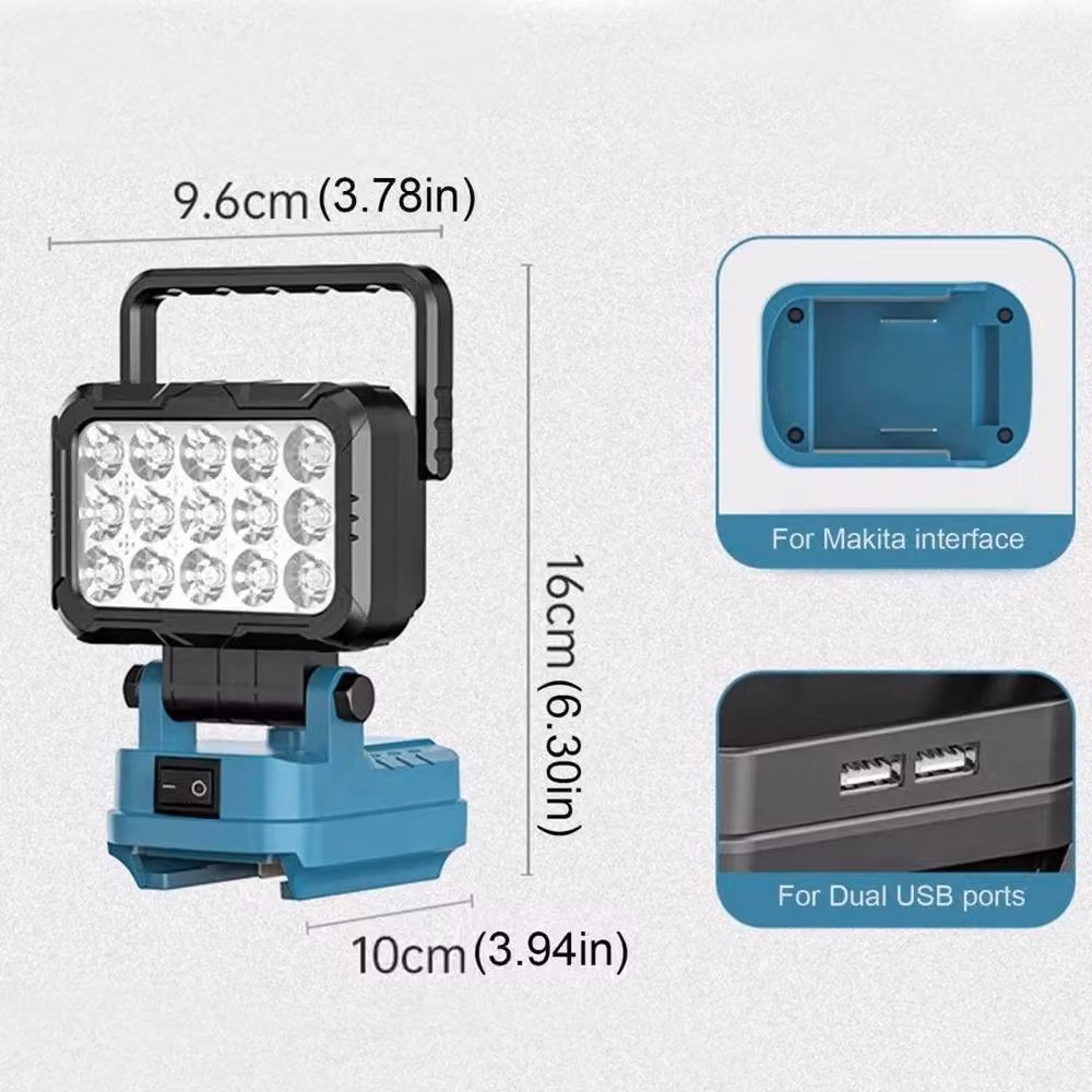 SPETLEK 3 inch Cordless LED Work Light for Makita in Blue – 2