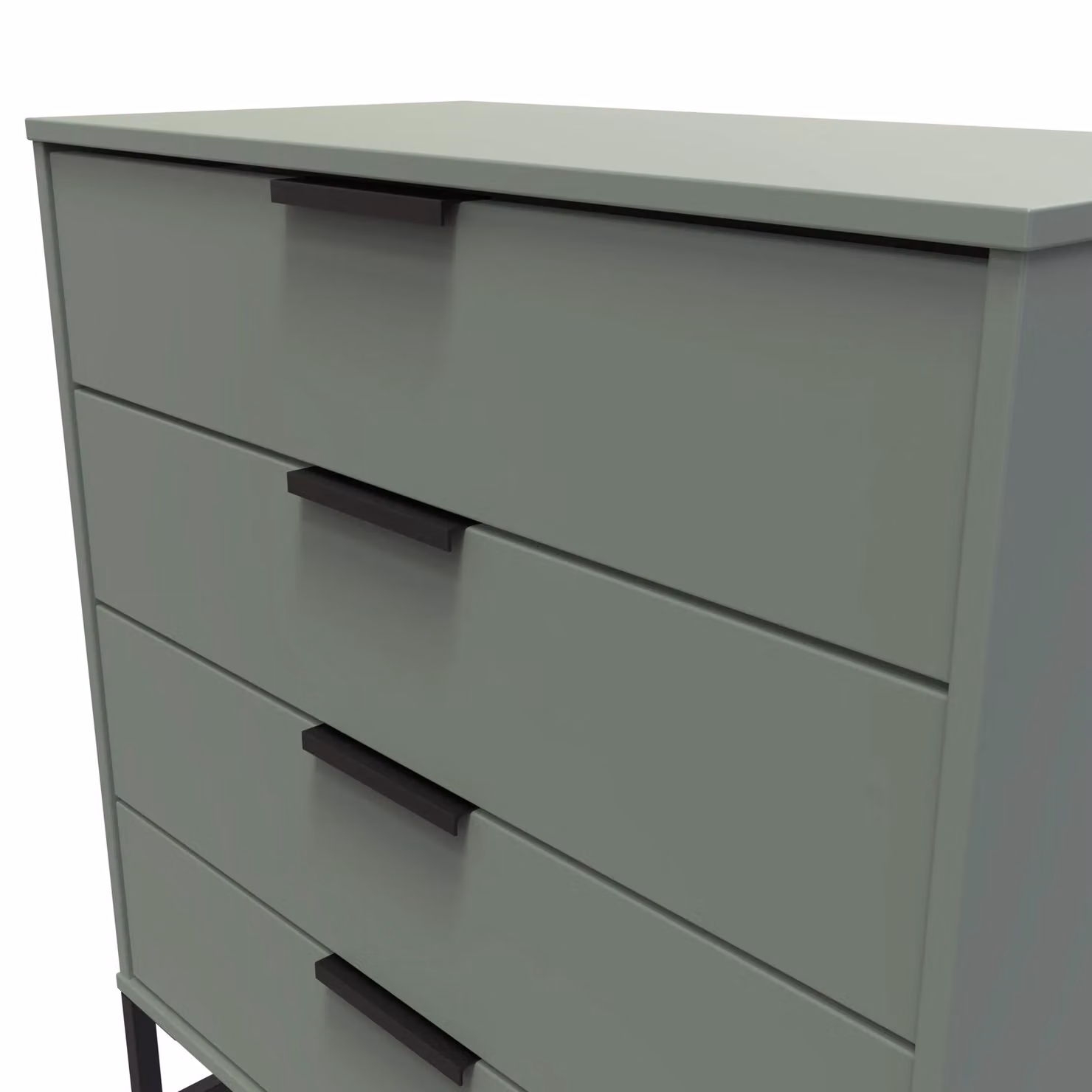 Ready Assembled 2 U Fuji 4 Drawer Chest in Pale Green – 3