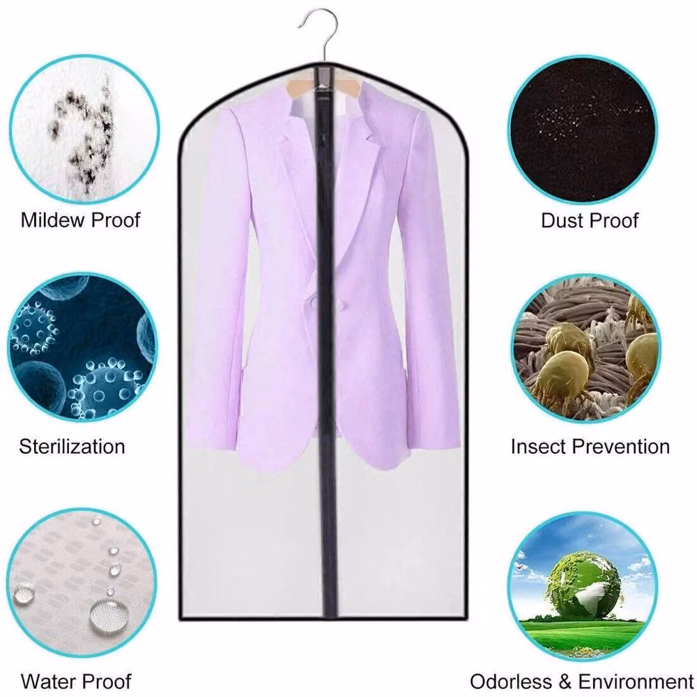 Havendro 10-Pack Transparent Dustproof Hanging Suit Covers, Height: 120 cm – 3