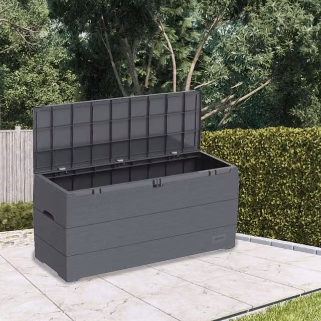 BillyOh Plastic Storage Box with Lid, Handles and Wheels, Grey