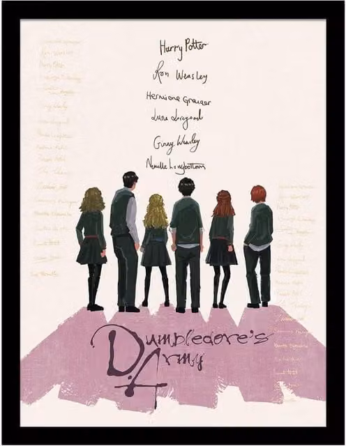 Harry Potter Looking Forward Dumbledore's Army Framed Multicolour Paper Poster