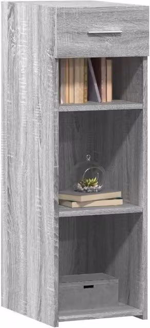 Berkfield Home Grey Sonoma Sideboard in Engineered Wood, W/D/H: 30 x 42.5 x 93 cm – 1