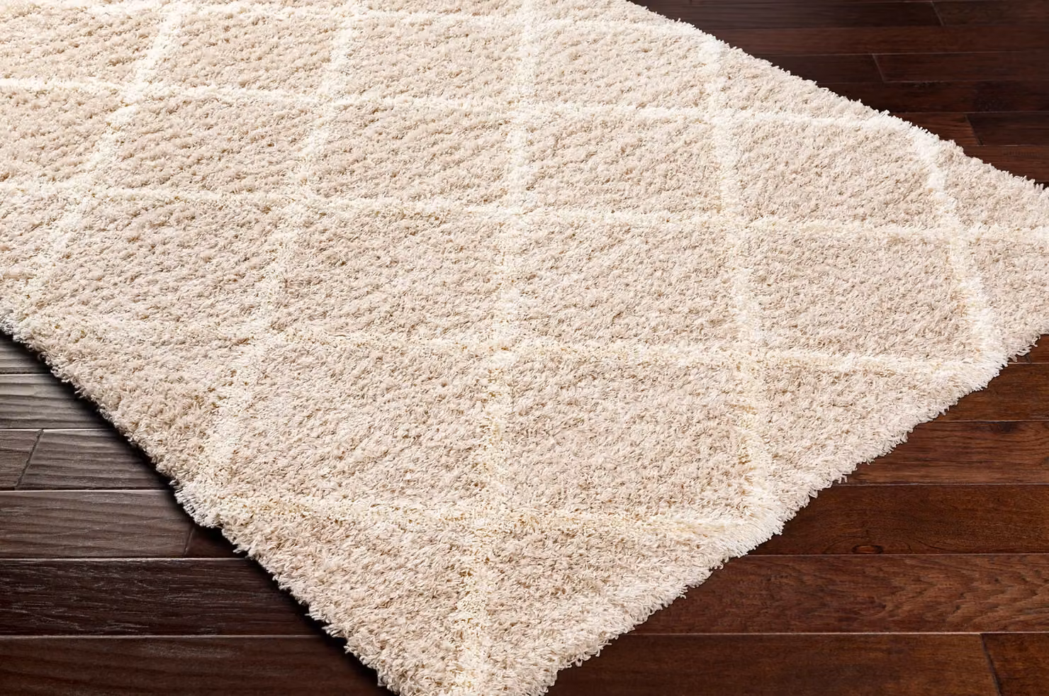 Livabliss Urban Geometric Shag Rug in Beige, W: 160 cm, D: 220 cm – 3