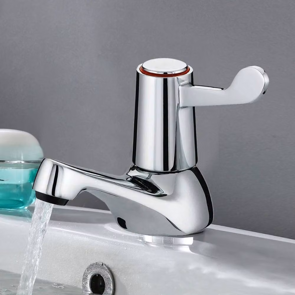 KORVIXA Single Lever Basin Sink Taps in Silver Chrome – 2
