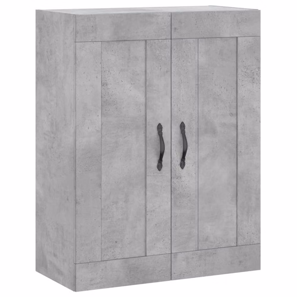 Berkfield Home Wall Mounted Cabinet in Concrete Grey, W: 69.5 cm, D: 34 cm, H: 90 cm – 2