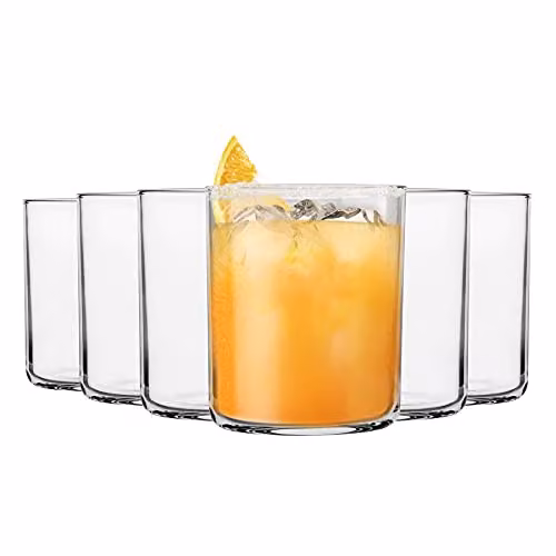Bormioli Rocco Aere Transparent Water Glass Set, 12 Pieces, 280ml per Glass