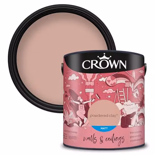 Crown Blush Pink Matt Emulsion Paint 2.5L – 1