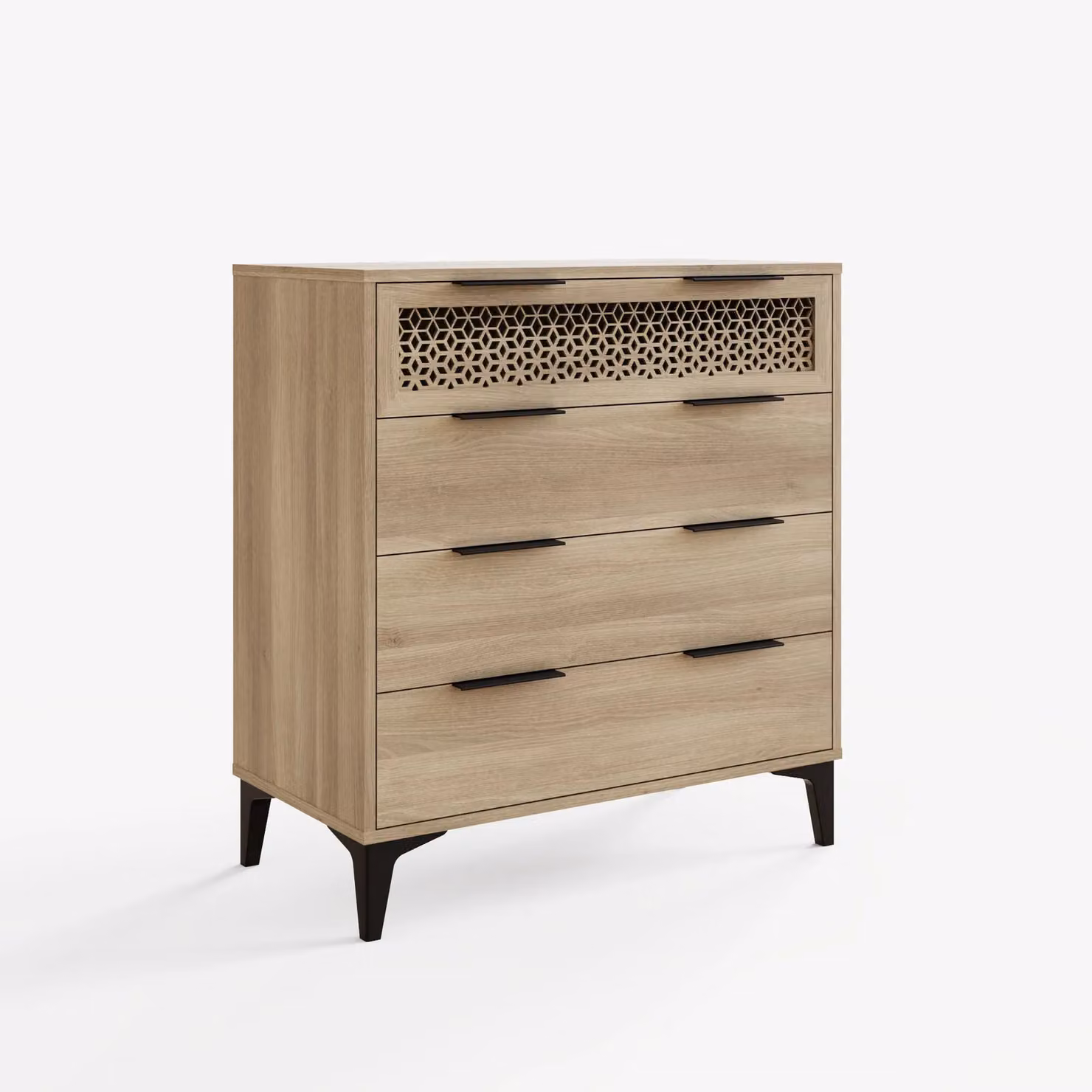 GFW Ezra 4 Drawer Chest of Drawers in Oak – 2