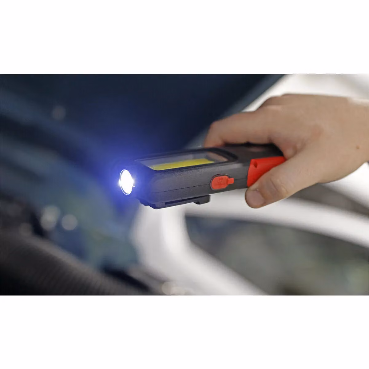 Loops Rechargeable Inspection Light with Power Bank, 5W COB and 3W SMD LED, Red – 3