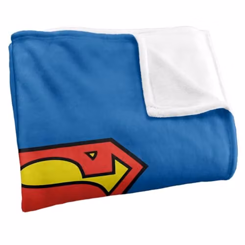 Warner Bros. Superman Super Soft Silky Touch Fleece Throw Blanket, Multicolour, W/D/H: 91 x 147 cm – 2