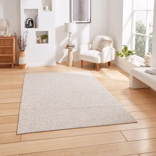 Terrys Modern Rectangular Brown Polyester Pile Rug