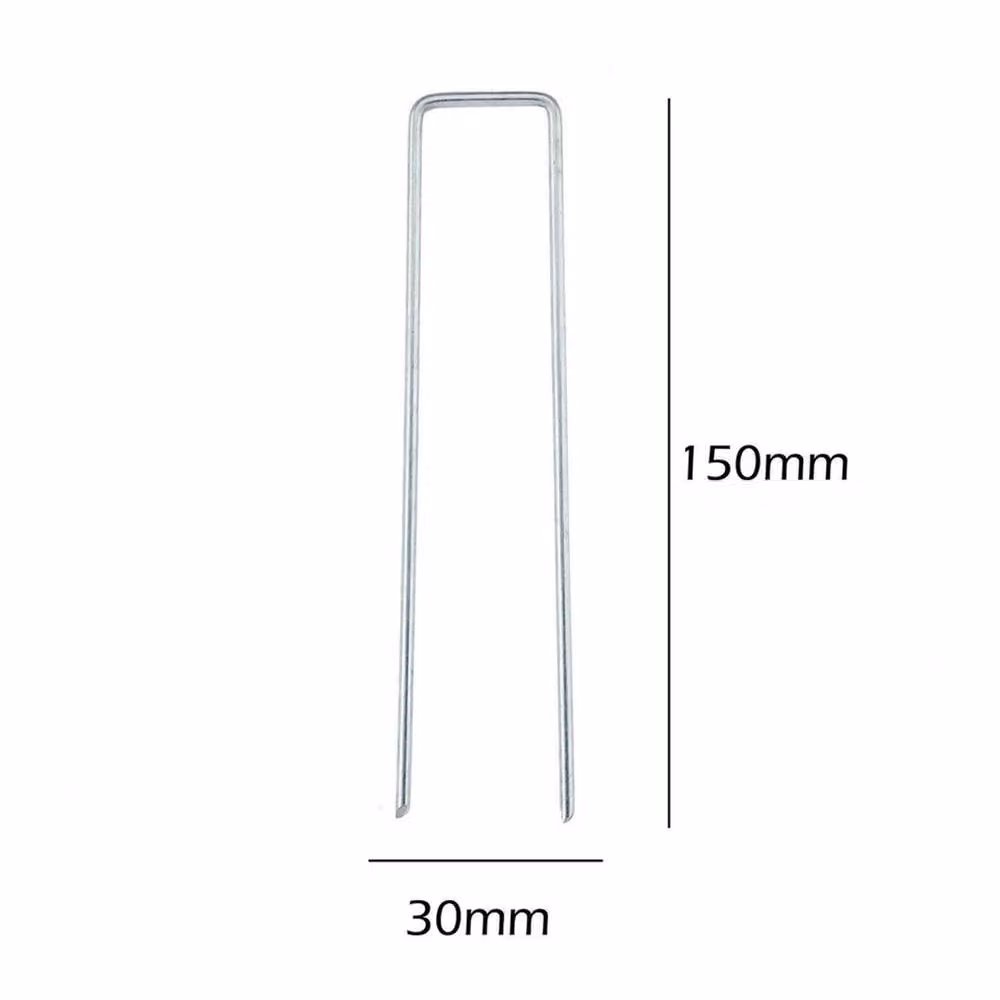 Nordara Silver Fabric Pegs Garden Turf Securing Membrane with Galvanised Steel Pegs, 100g – 2
