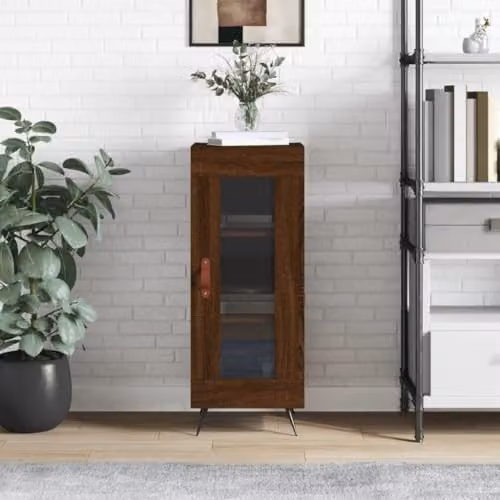 vidaXL Sideboard in Brown Oak, W/D/H: 34.5 x 34 x 90 cm – 2