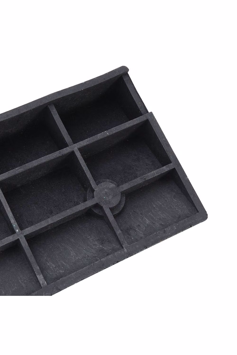 Living and Home Black Rubber Kerb Ramp, W: 45 cm, D: 25 cm, H: 9 cm – 5