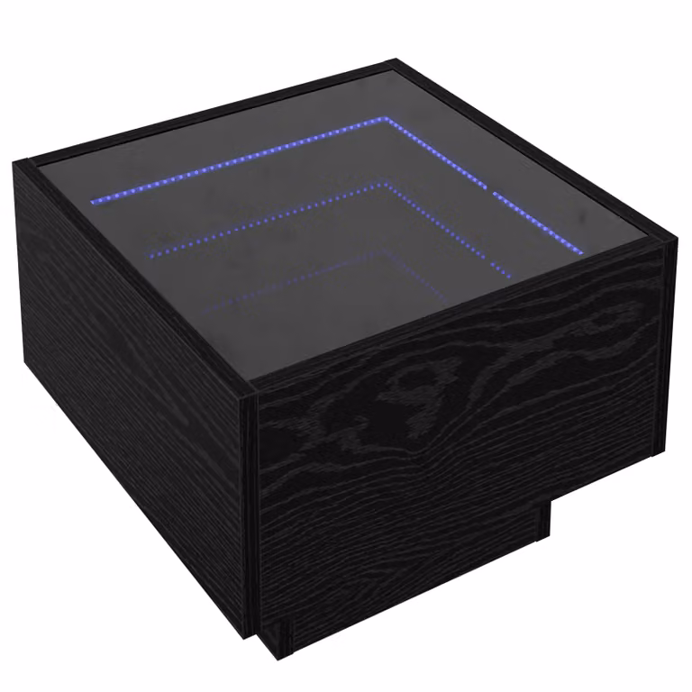 Berkfield Home Black Oak Side Table, W/D/H: 40 x 40 x 30 cm