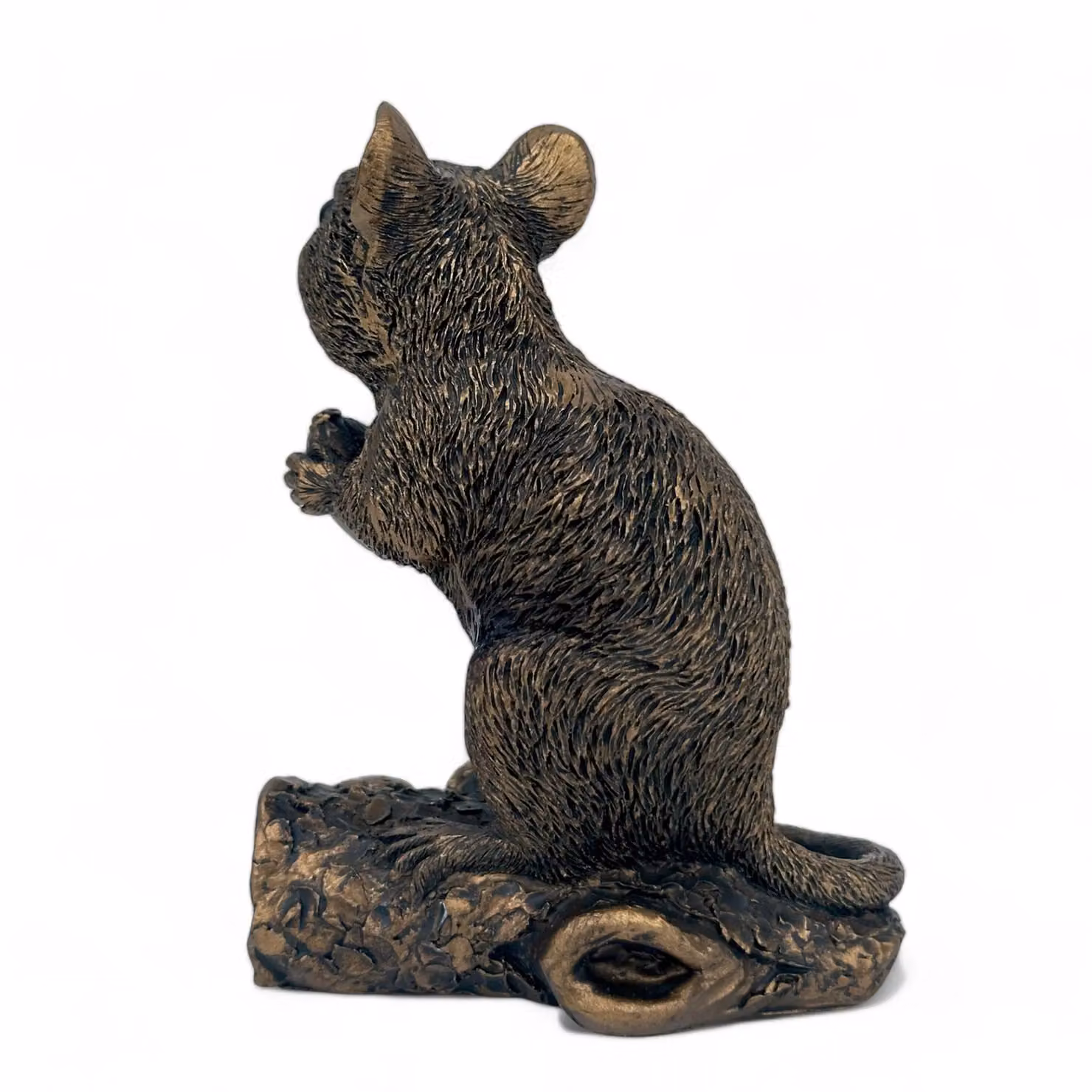 Leonardo Reflections Bronzed Range Animal Crackers Mouse with Acorn Figurine in Bronze – 3