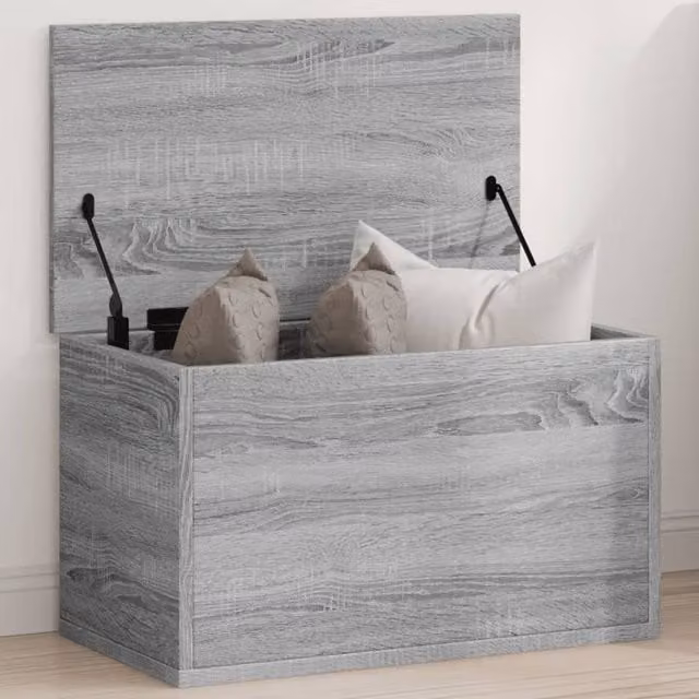 Berkfield Home Grey Sonoma Storage Box with Removable Lid, W/D/H: 60 x 35 x 35 cm