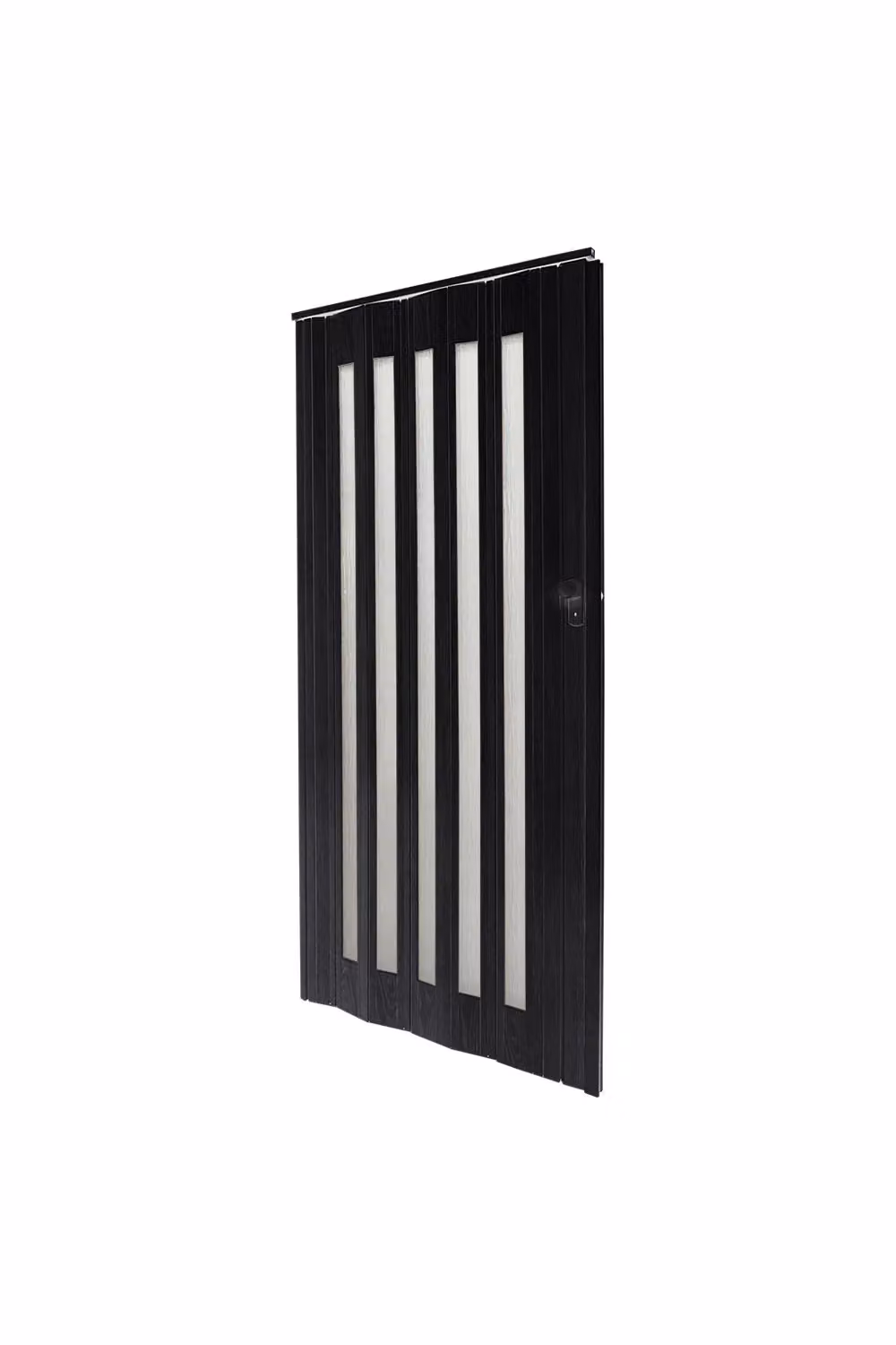Living and Home Black PVC Accordion Folding Door, H: 203.0 cm x W: 87.0 cm – 4