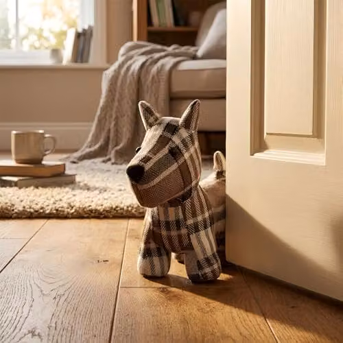 Nicola Spring Bentley Vintage Decorative Animal Weighted Door Stoppers, Pack of 2, Brown and Multicolour, W: 30 cm, D: 24.4 cm – 2