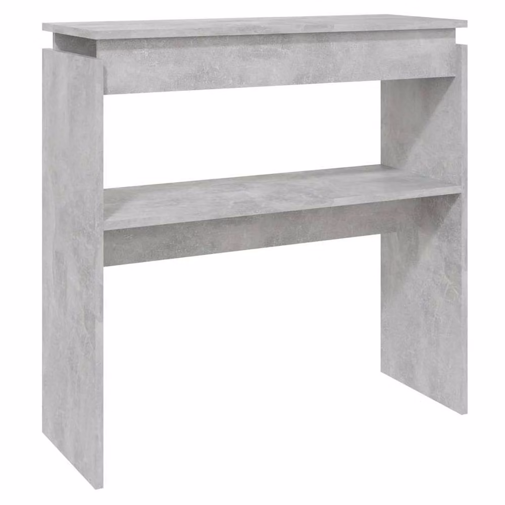 Berkfield Home Decorative Console Table in Concrete Grey, W/D/H: 80 x 30 x 80 cm – 2