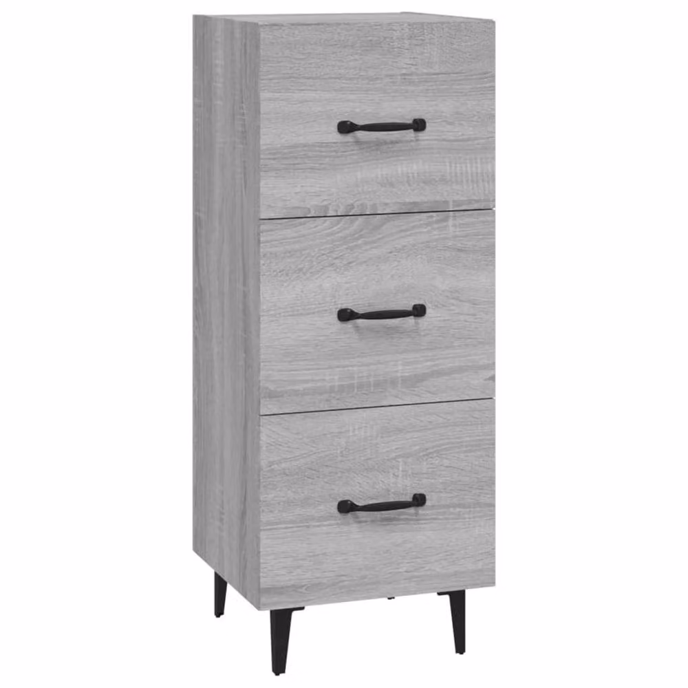 Berkfield Home Grey Sonoma Sideboard in Engineered Wood W/D/H: 34.5 x 34 x 90 cm – 2