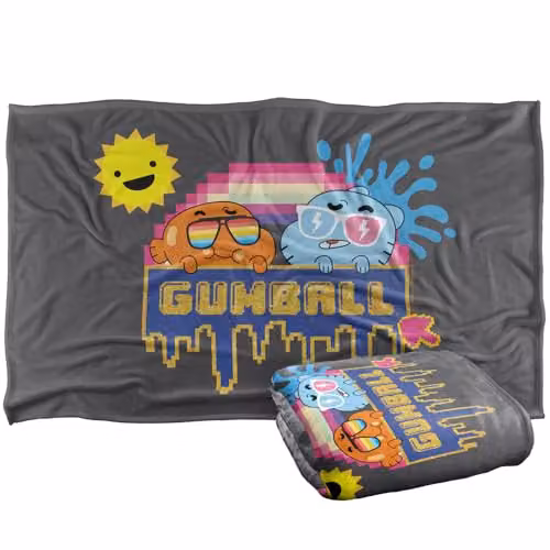 Cartoon Network Amazing World Of Gumball Sunshine Silky Touch Super Soft Fleece Throw Blanket, Multicolour, W: 91 cm, D: 147 cm – 1